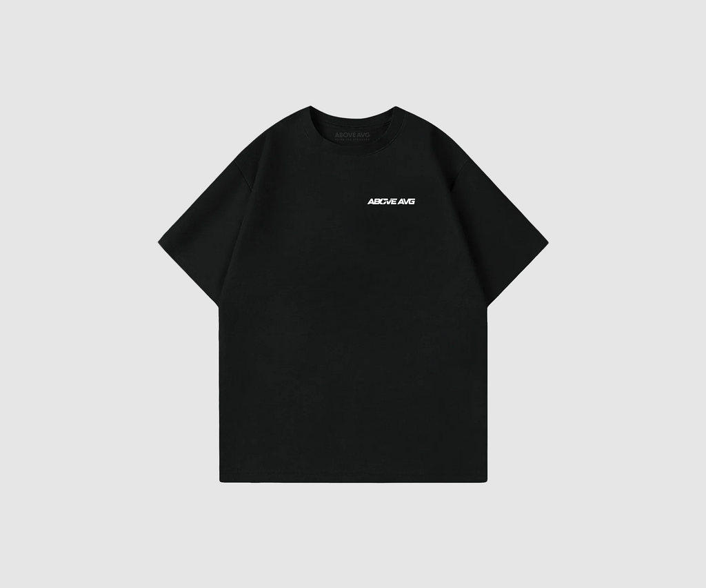 Above AVG  – Oversized T-Shirt [Black]
