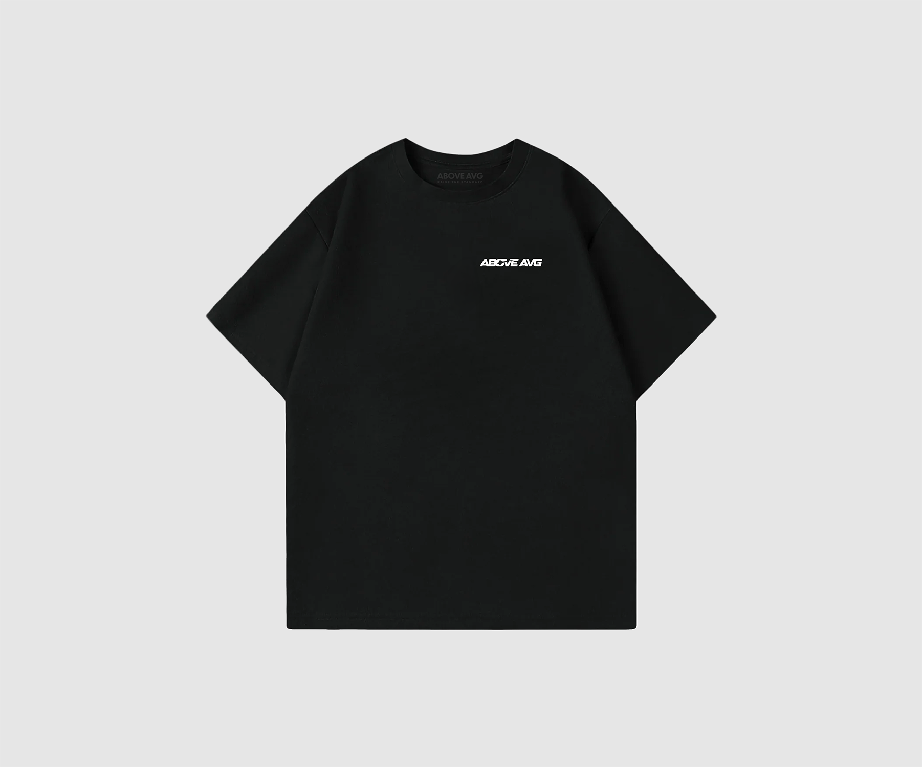 Above AVG  – Oversized T-Shirt [Black]