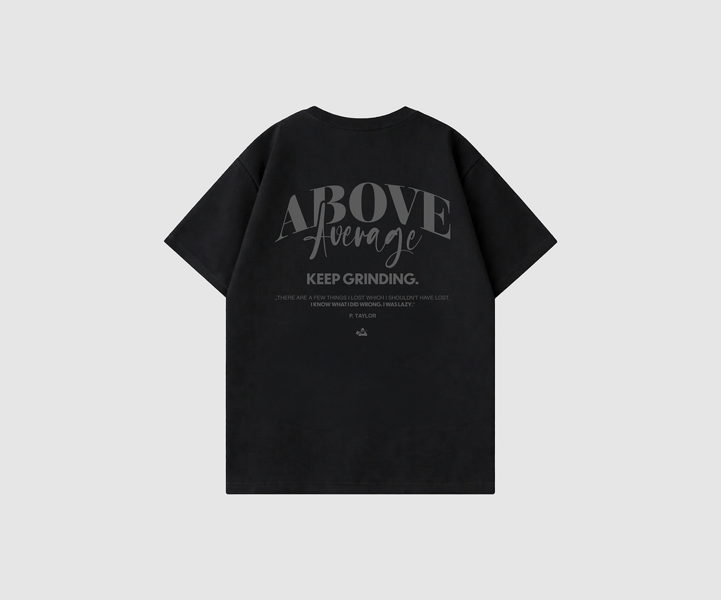 Keep Grinding  – Oversized T-Shirt [Black]